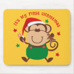 Monkey Boy 1st Christmas Mouse Pads