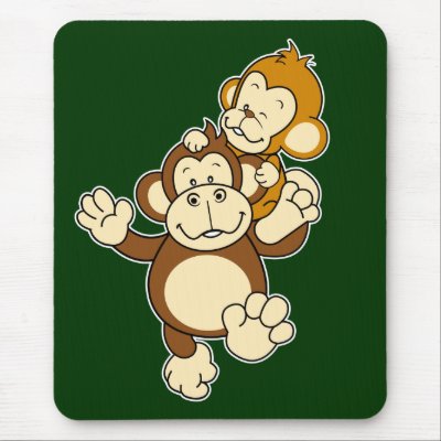 Monkey Family Cartoon