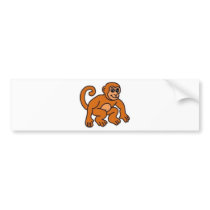 Monkey bumper stickers by pollop Monkey bumper stickers