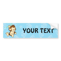 Monkey bumper sticker