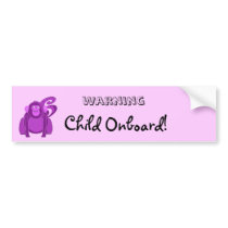 Monkey Bumper Sticker bumper stickers by Michiemoo Monkey Bumper Sticker bumper stickers