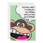 Monkey Business Birthday Party Invitation