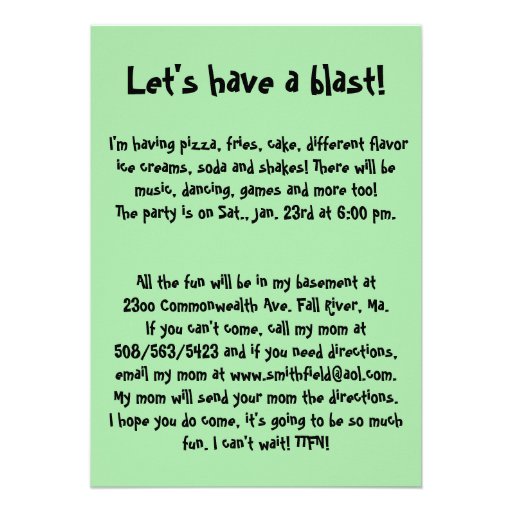 Monkey Business Birthday Party Invitation
