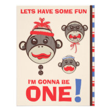 Monkey Business Birthday Party Invitation