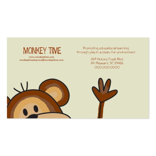 MONKEY Business Card (back side)