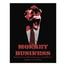 Monkey Business Customizable Custom Invitation