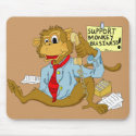 Monkey Business Mousepad by bizarrecartoons Monkey Business Mousepad