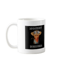 monkey business coffee mug