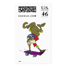 monkey business postage stamp