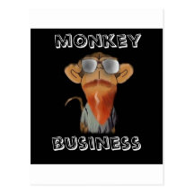 monkey business postcards