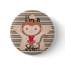 Monkey Button by Customizables Monkey Button