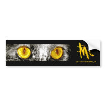 Monkey Cat Bumper Sticker bumper stickers