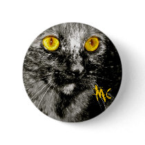 Monkey Cat Button