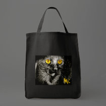 Monkey Cat Grocery Bag Full Face by Monkey_cat Monkey Cat Grocery Bag Full Face