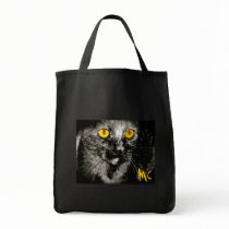 Monkey Cat Grocery Bag Full Face by Monkey_cat Monkey Cat Grocery Bag Full Face