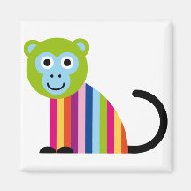 Monkey Chimp Cute Colorful Cartoon Animal Refrigerator Magnet