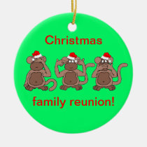 monkey Christmas ornaments