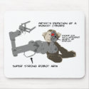 Monkey Cyborg Mousepad