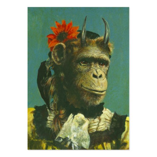 Monkey Demon ACEO Business Card