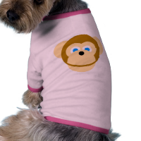 monkey dog tee shirt