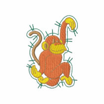 Monkey embroidered shirts by ZazzleEmbroidery Monkey embroidered shirts