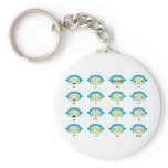 Monkey Emoticons keychains