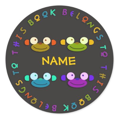 Monkey Face Back To School Stickers! by BitsOfWhimsy