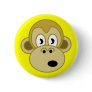 Monkey Face Button - Yellow Monkey Face Button - Yellow