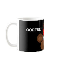 monkey face, COFFEE!, IT WAKES MY MONKEY UP! mugs