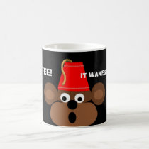 monkey face, COFFEE!, IT WAKES MY MONKEY UP! mugs by SavageArtRealms monkey face, COFFEE!, IT WAKES MY MONKEY UP! mugs