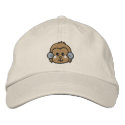 monkey face embroidered hats by silly_strings monkey face embroidered hats