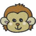 monkey face embroideredshirt
