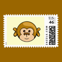 monkey face fun stamp stamps