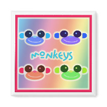 Monkey Face! magnets