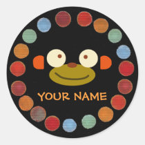 Monkey Face Name Stickers! stickers