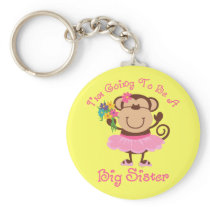 Monkey Future Big Sister Keychains