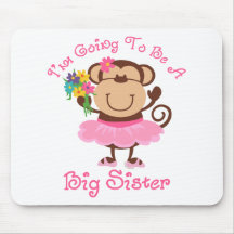 Monkey Future Big Sister Mousepad