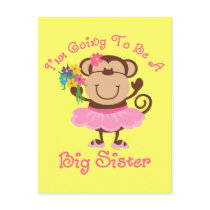 Monkey Future Big Sister Post Cards
