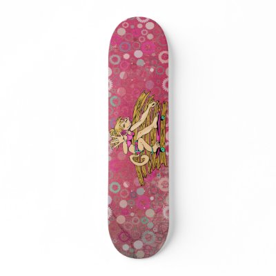 Monkey Girl Skateboard by ZazzIt