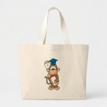 Monkey Graduate Tshirts and Gifts Tote Bag