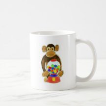 Monkey Gumball Machine Coffee Mugs