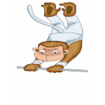 Monkey Gymnast T-shirts by halloween_tshirts Monkey Gymnast T-shirts