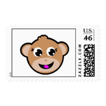 monkey head. postage
