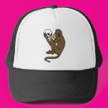 Monkey Holding A Skull Mesh Hat