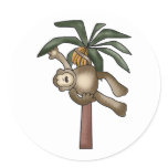 Monkey in Banana Tree   Stickers