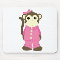 Monkey in Pajamas Mousepads