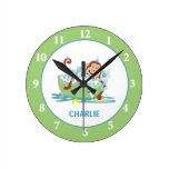 Monkey In Tub Wall Clock - Monkey Bathroom Clock
