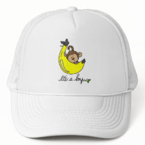 Monkey It's a Boy Tshirts and Gifts Trucker Hats