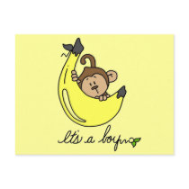 Monkey It's a Boy Tshirts and Gifts Postcard