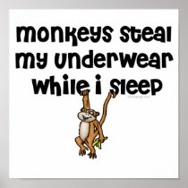 Monkey Joke Poster